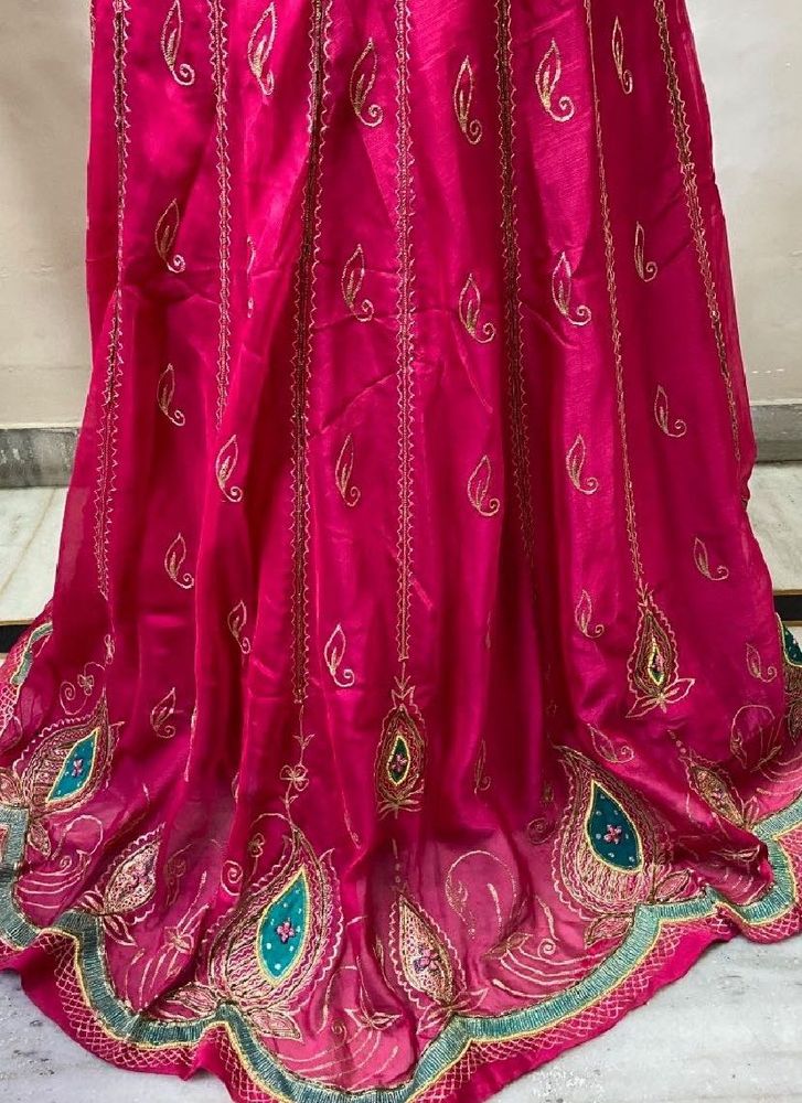 Elegant Pink Punjabi Bridal Lehenga Set