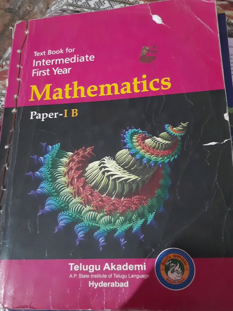 Telugu Akademi Mathematics 1B Text Book