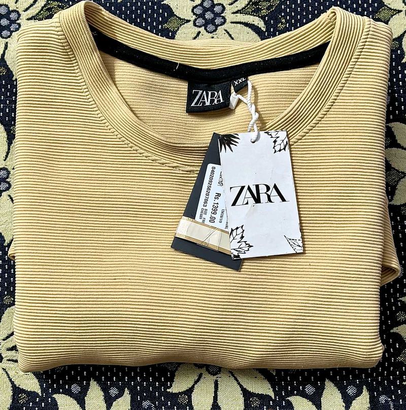 Zara The Most luxurious Ribbed Pullover Sweat shir