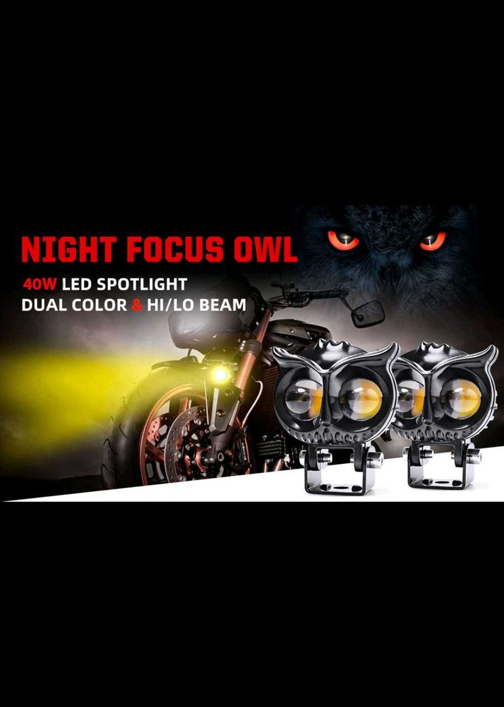 OWL Shape Light With Flasher For Cars/Bikes