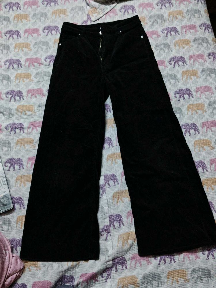 Wide Leg Velvet (Cotrise)Pants