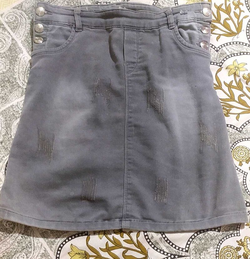 Denim Mini Skirt