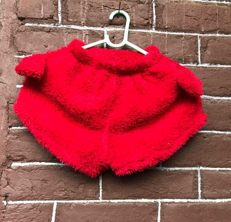 Fluffy Red Night Short