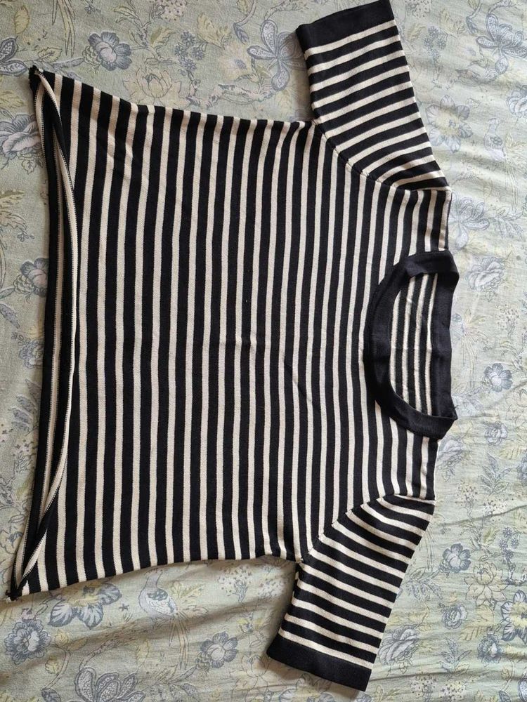 Striped Short Sleeve Top