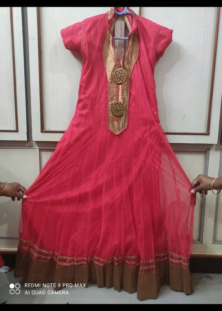Cute Pink Net Long Top