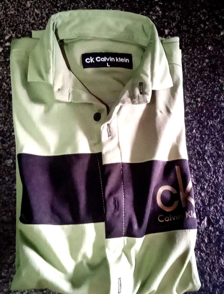CK Calvin Klein Color Block Polo - L