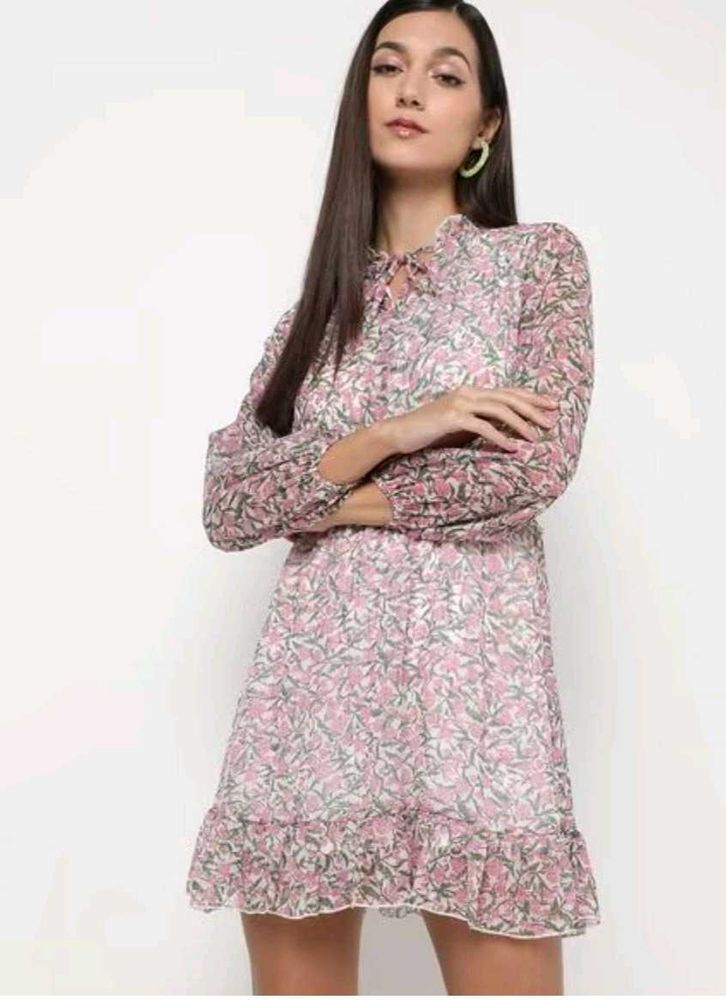 Floral Print Mini Dress