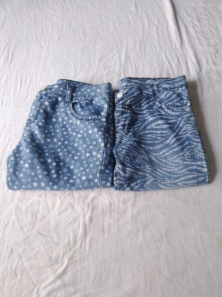 Printed Denim Jeans Bundle