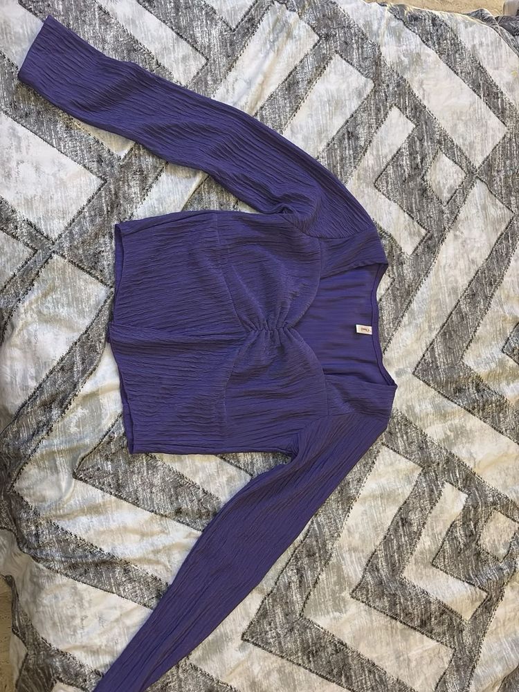 Purple Long Sleeve Top