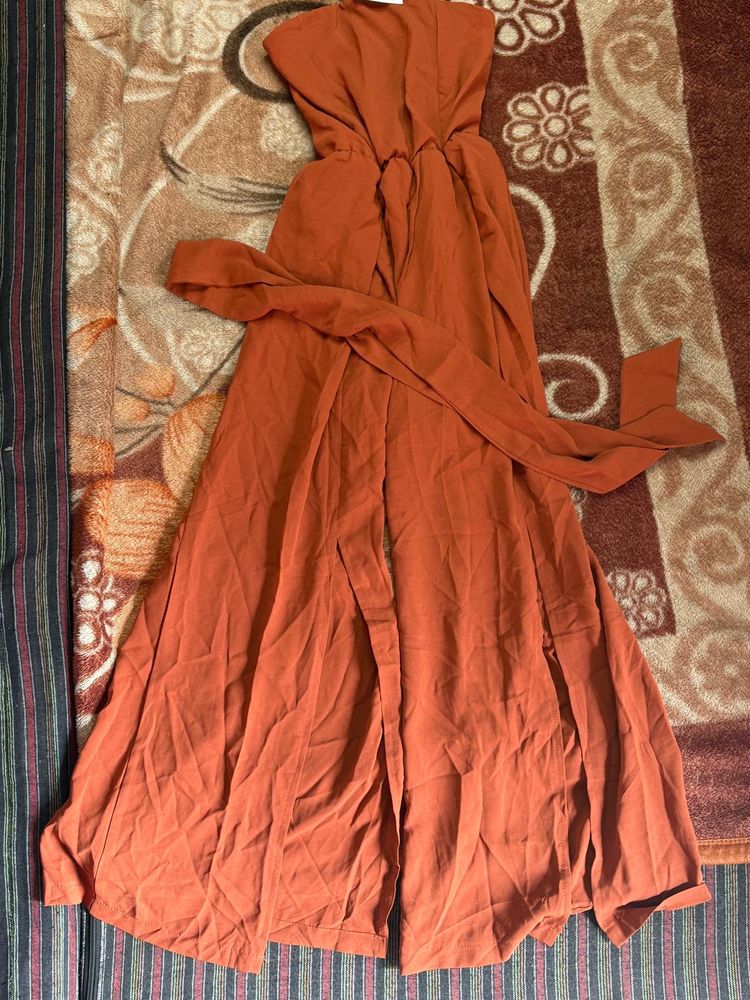 Rust Colored Jumpsuit made in Thailand Mika brand