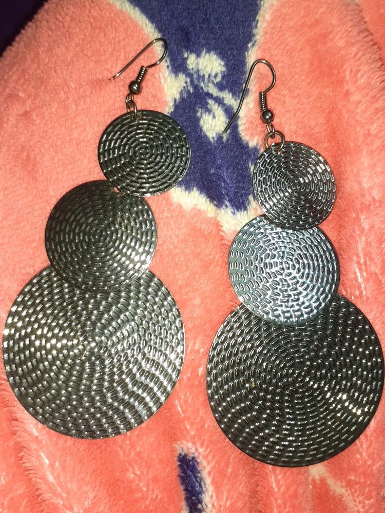 Round Metal Earrings