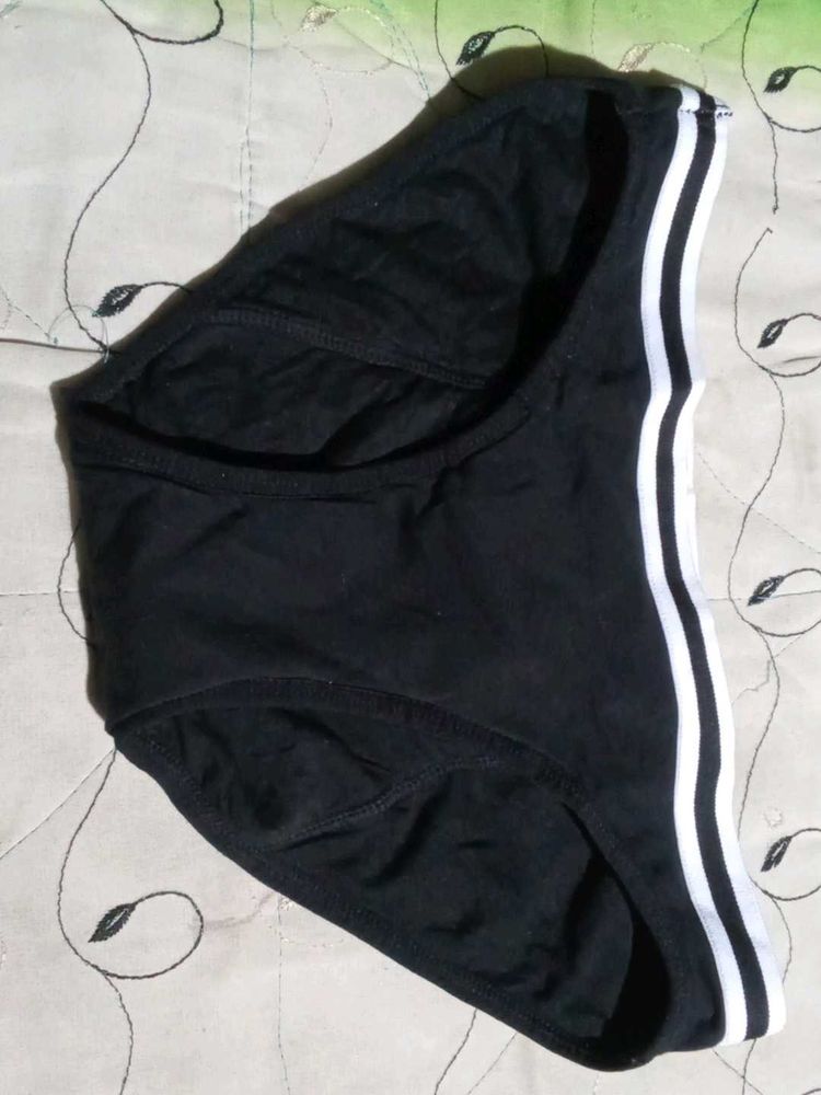 Black Striped Panties