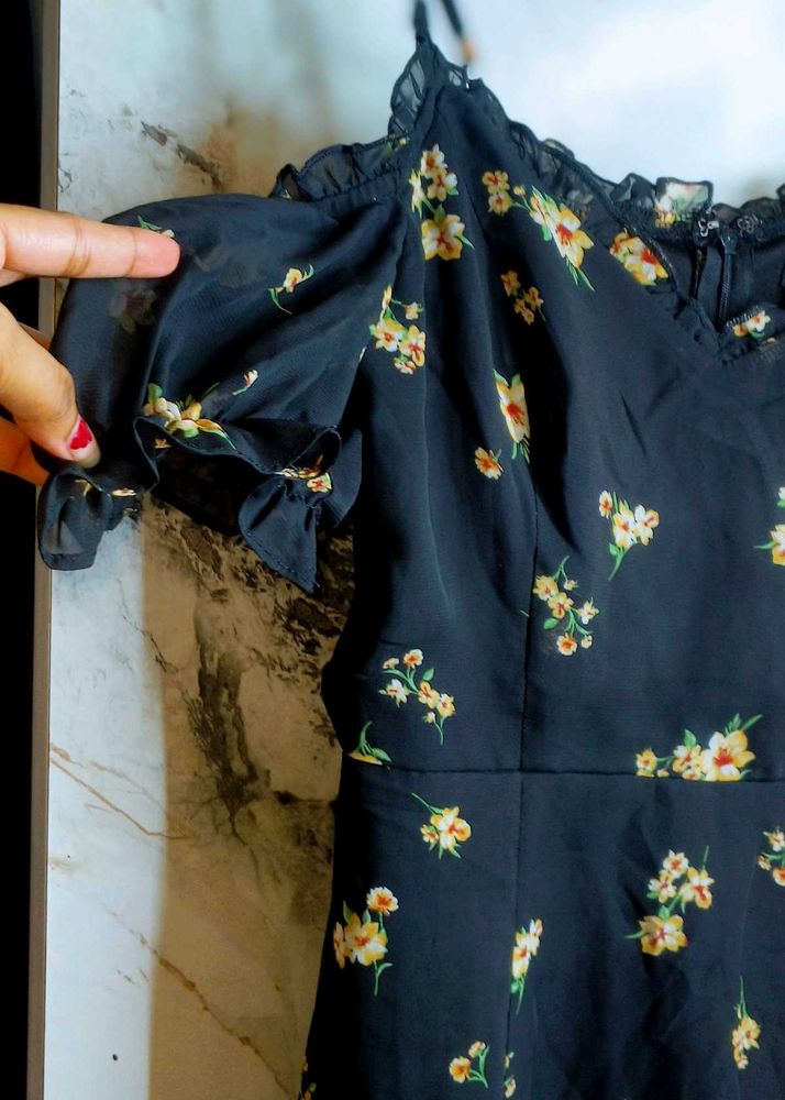 Floral Print Mini Dress