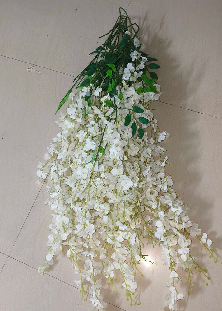 White Artificial Wisteria Flower Vine