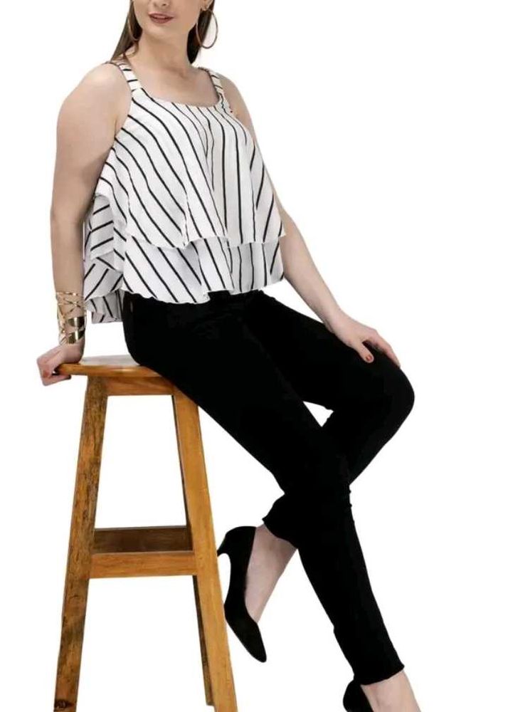 Striped Sleeveless Top