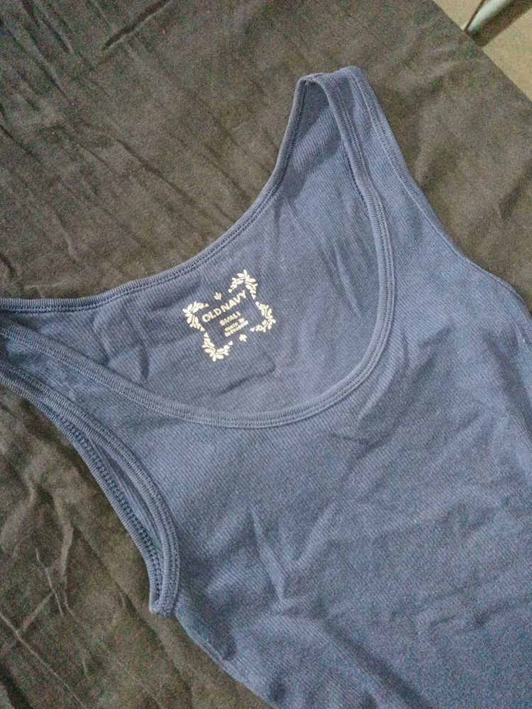 Navy Blue Tank Top