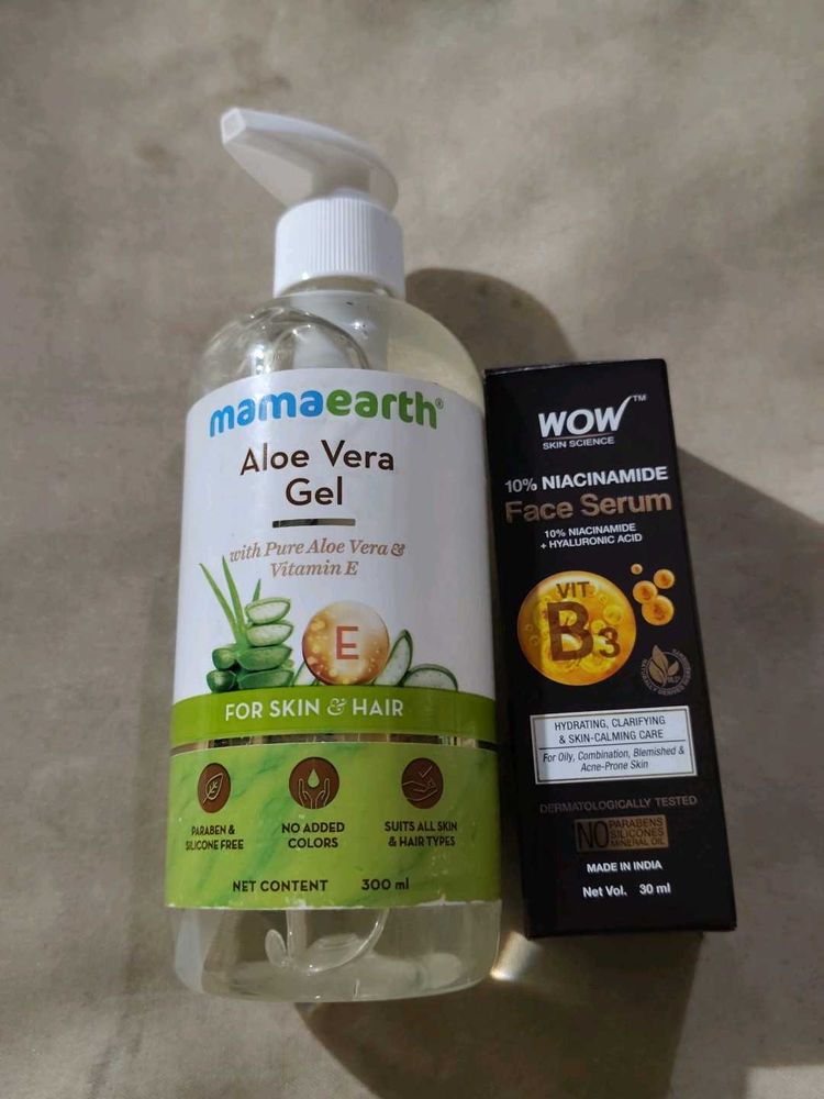 Aloe Vera Gel And Face Serum