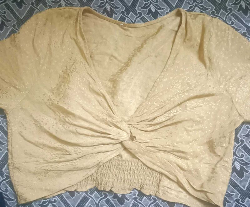 Gold Crop Top