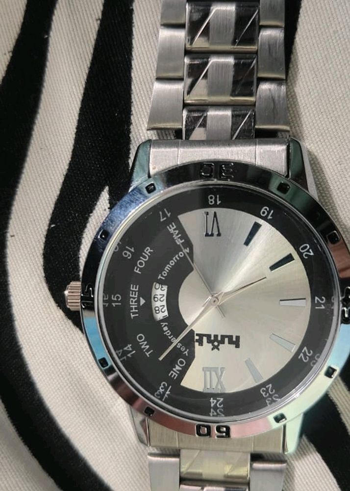 HMXT Silver Classic Watch