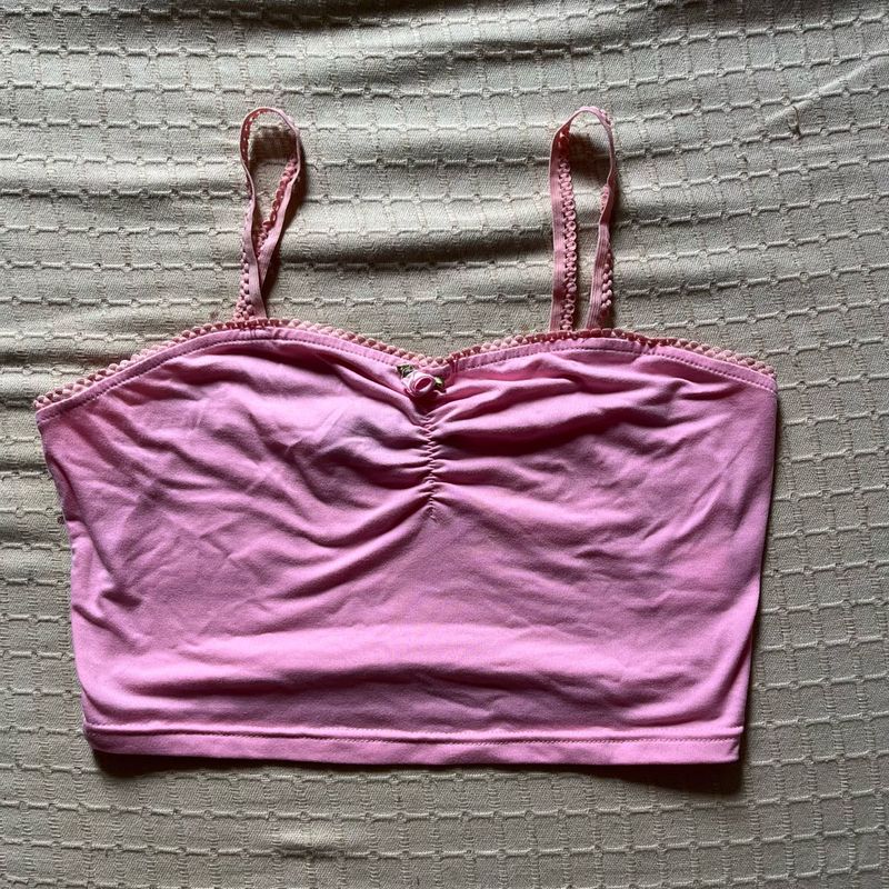 Pink Crop Top