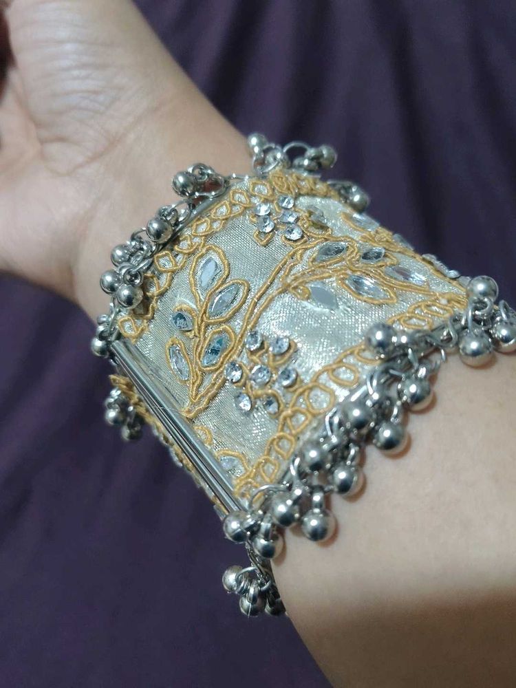 NEW Ethnic Cuff Bracelet with Ghungroo
