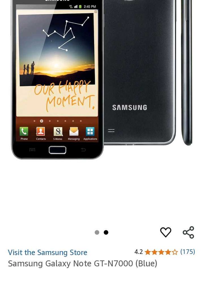 Samsung Galaxy Note 7000 Tablet Used Working