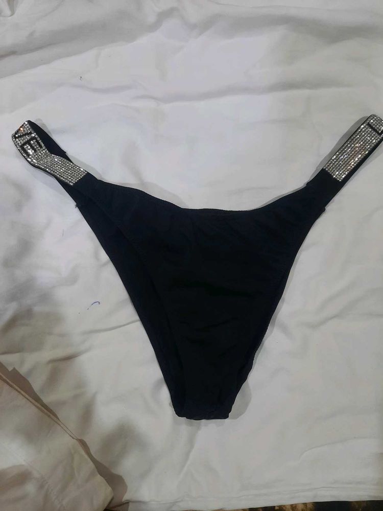 vs Black Bottoms with Rhinestone Detail