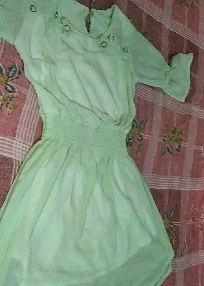 Mint Green Mini Dress