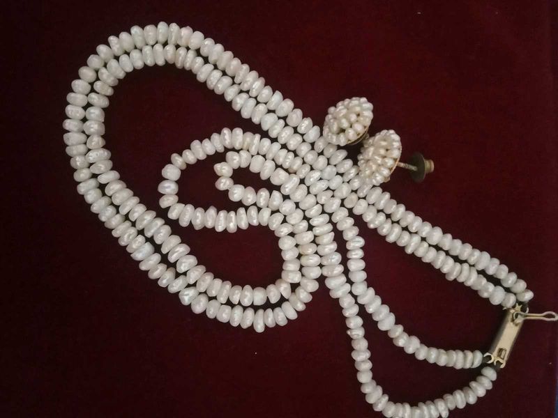 Pearl Necklace &amp; Earring Set