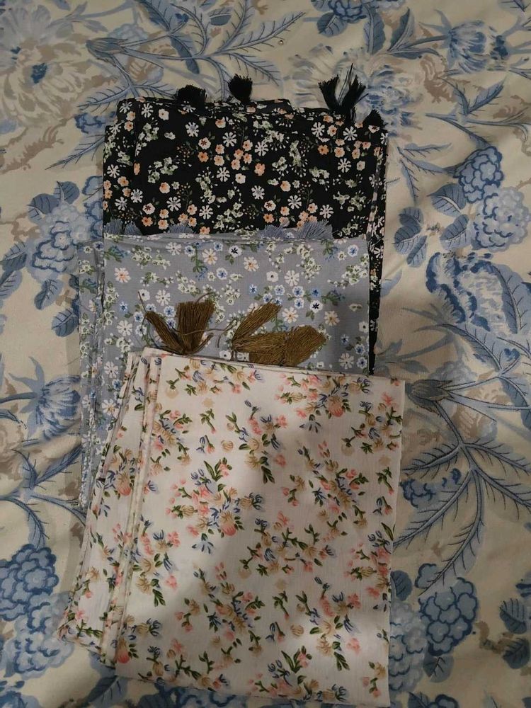 Floral Print Stole Set
