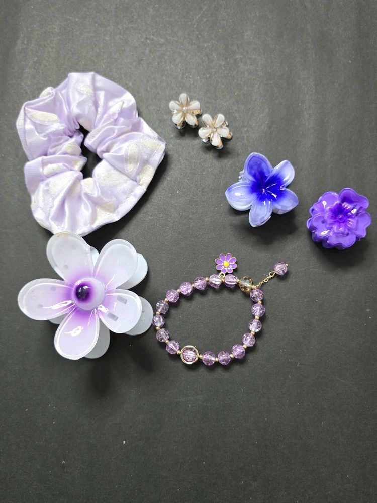 Hair Accessories &amp; Bracelet Set