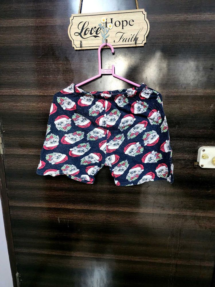 Cute Santa Cat Shorts 🐈 🎄