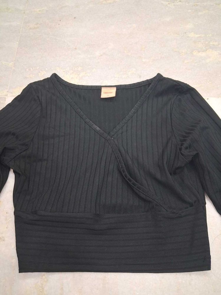 Black Long Sleeve Top