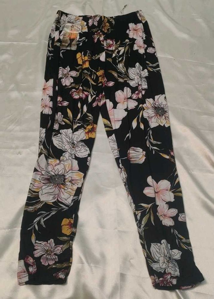 Floral Print Casual Pants