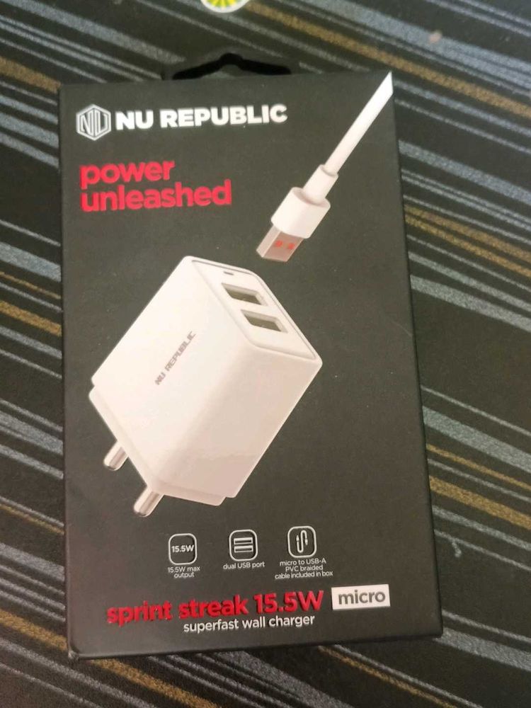 NU Republic 15.5W Micro Wall Charger