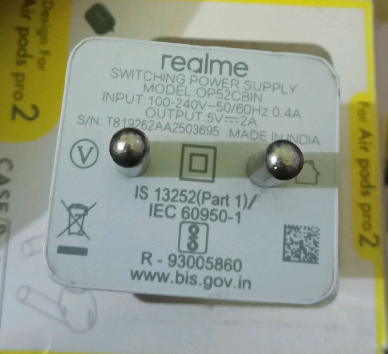 Orignal Realme Charger 10w