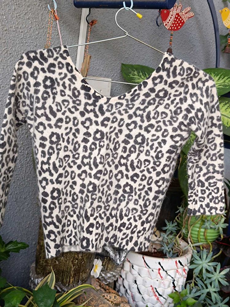 Animal Print Sweater