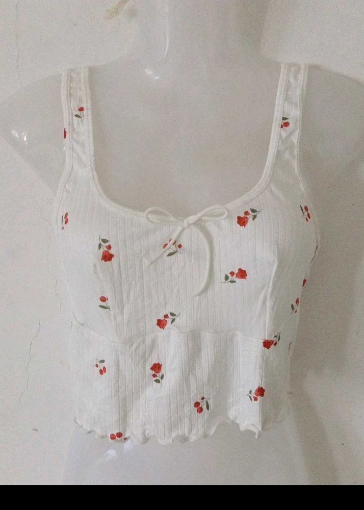 Cute Cherry Crop Top🍒☀️