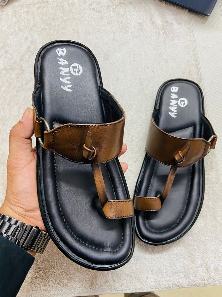 Pure Leather Slipper