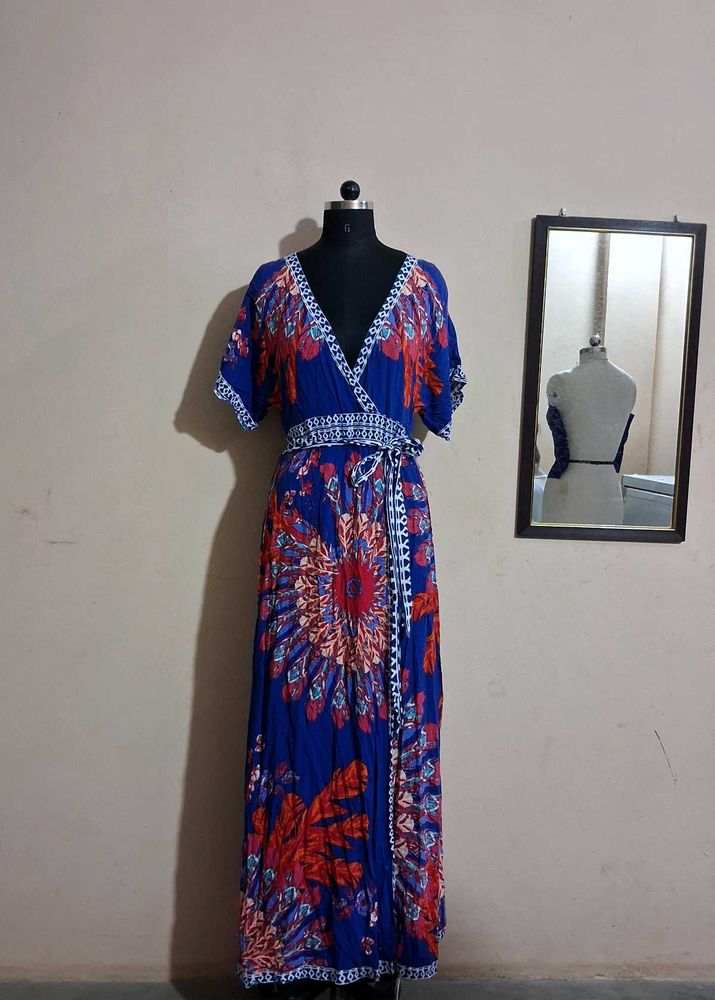 Boho Wrap Maxi Dress