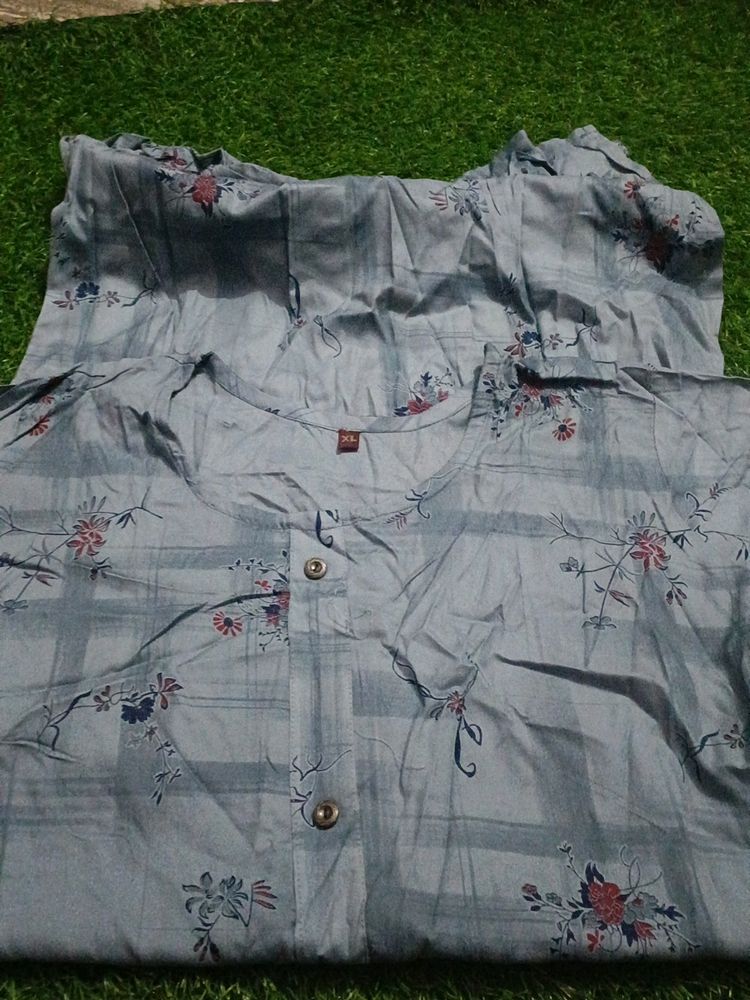 Floral Print Kurti - XL