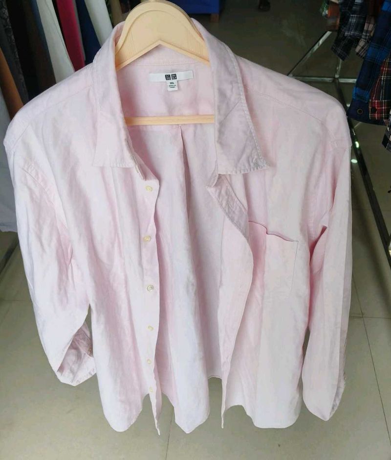 Original Uniqlo Pink Button-Down Shirt