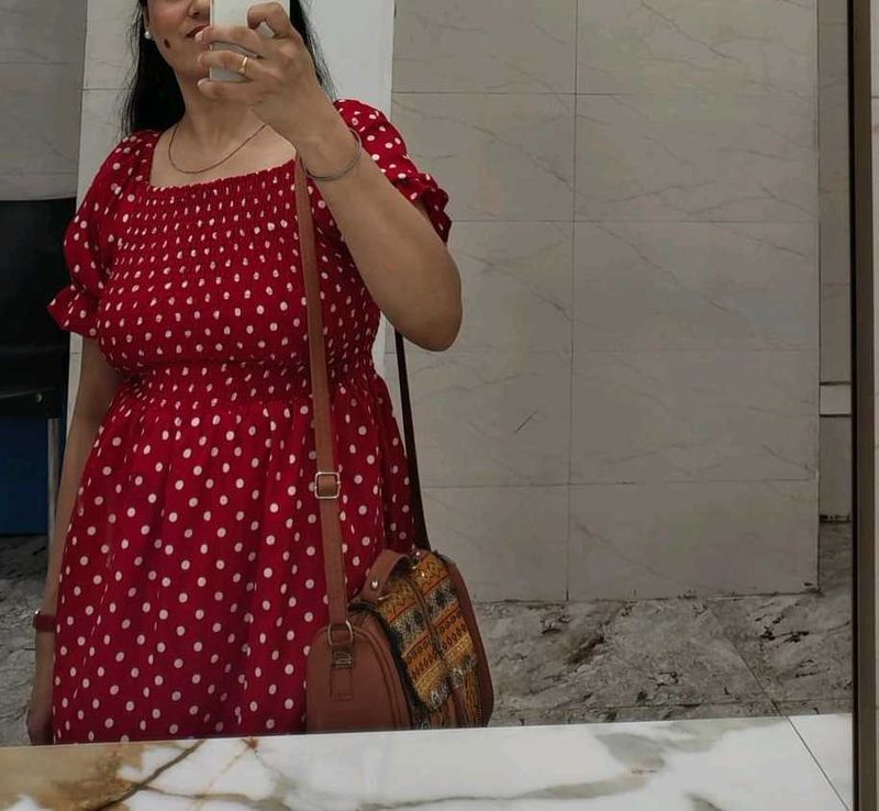 polka dot new dress