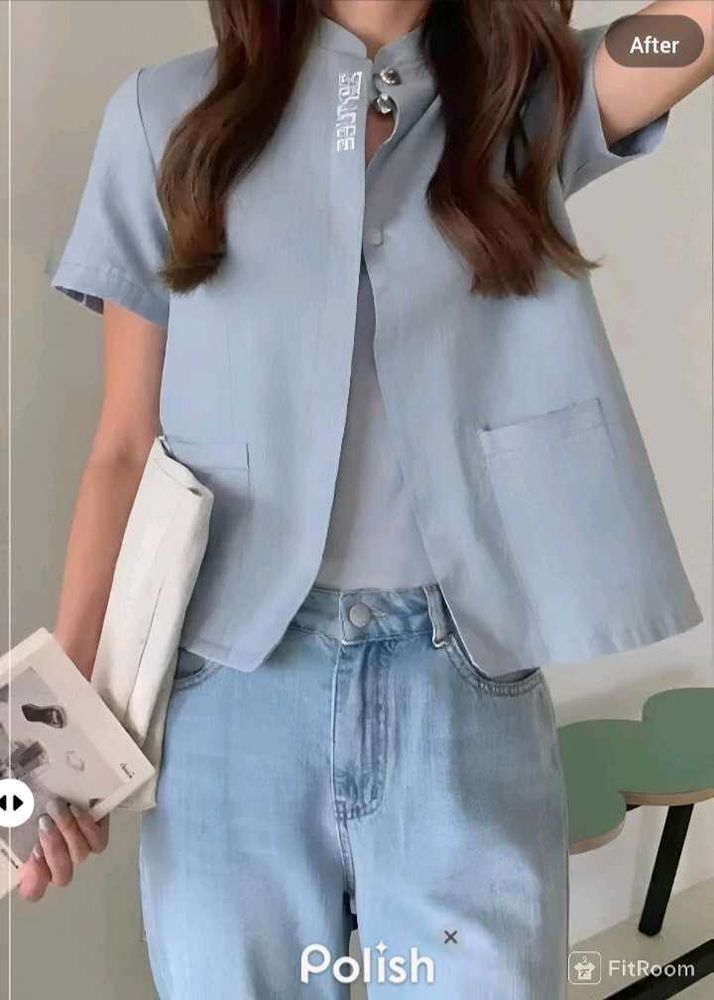 New With Tag Cute Korean Boxy Shirt