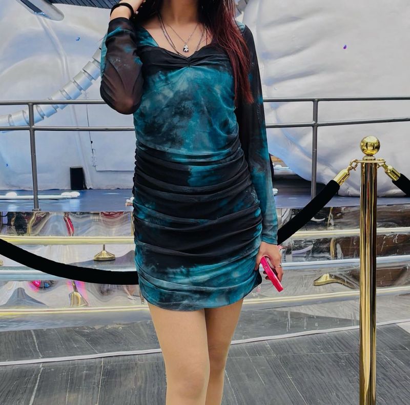 Tie-Dye Bodycon Dress