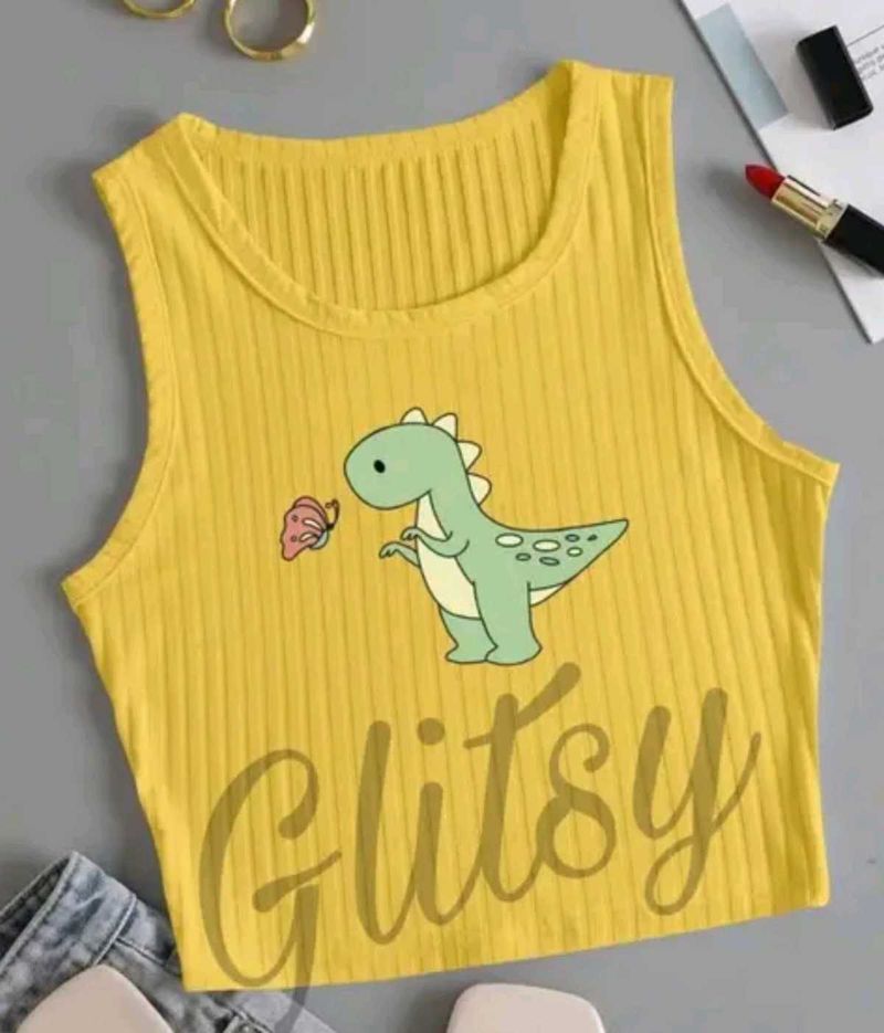 Dino-mite Yellow Ribbed Tank!