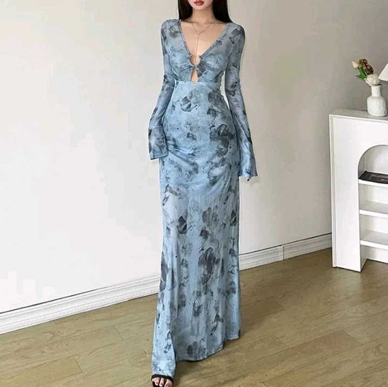 Floral Print Maxi Dress