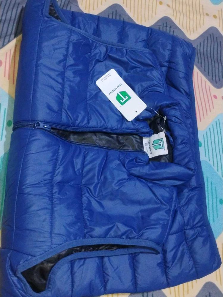 Stylish Blue Padded Jacket