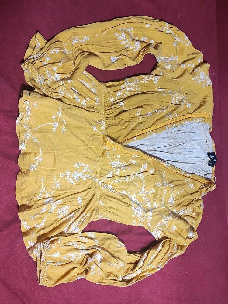 Floral Print Long Sleeve Top