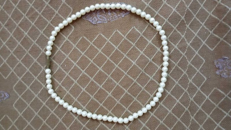 White Beaded Necklace
